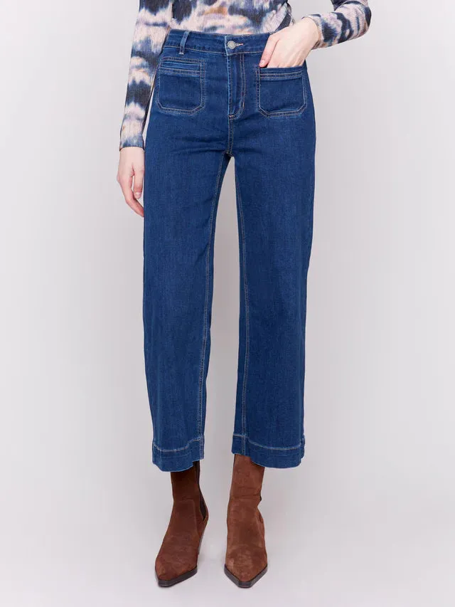 PATCH POCKET FLARE JEAN