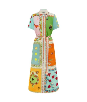 Rummy Shirt Dress in Multi