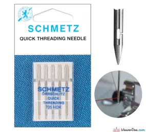 SCHMETZ  Self Threading Machine Needles [Pack of 5]