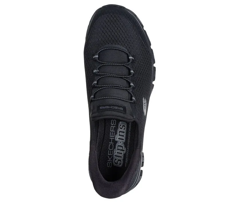 Skechers Women's Slip-Ins (Hands Free) Glide Step Pursuit Sneaker - Black