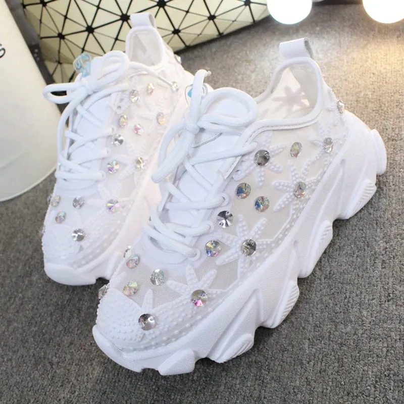 Sparkly Shoe Glitter Sneakers Women