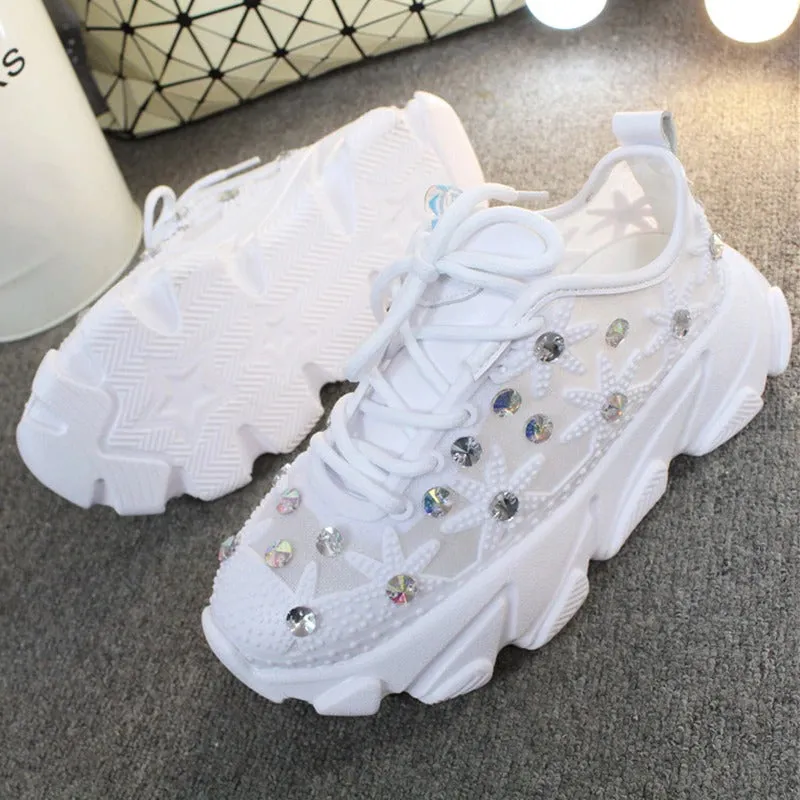 Sparkly Shoe Glitter Sneakers Women