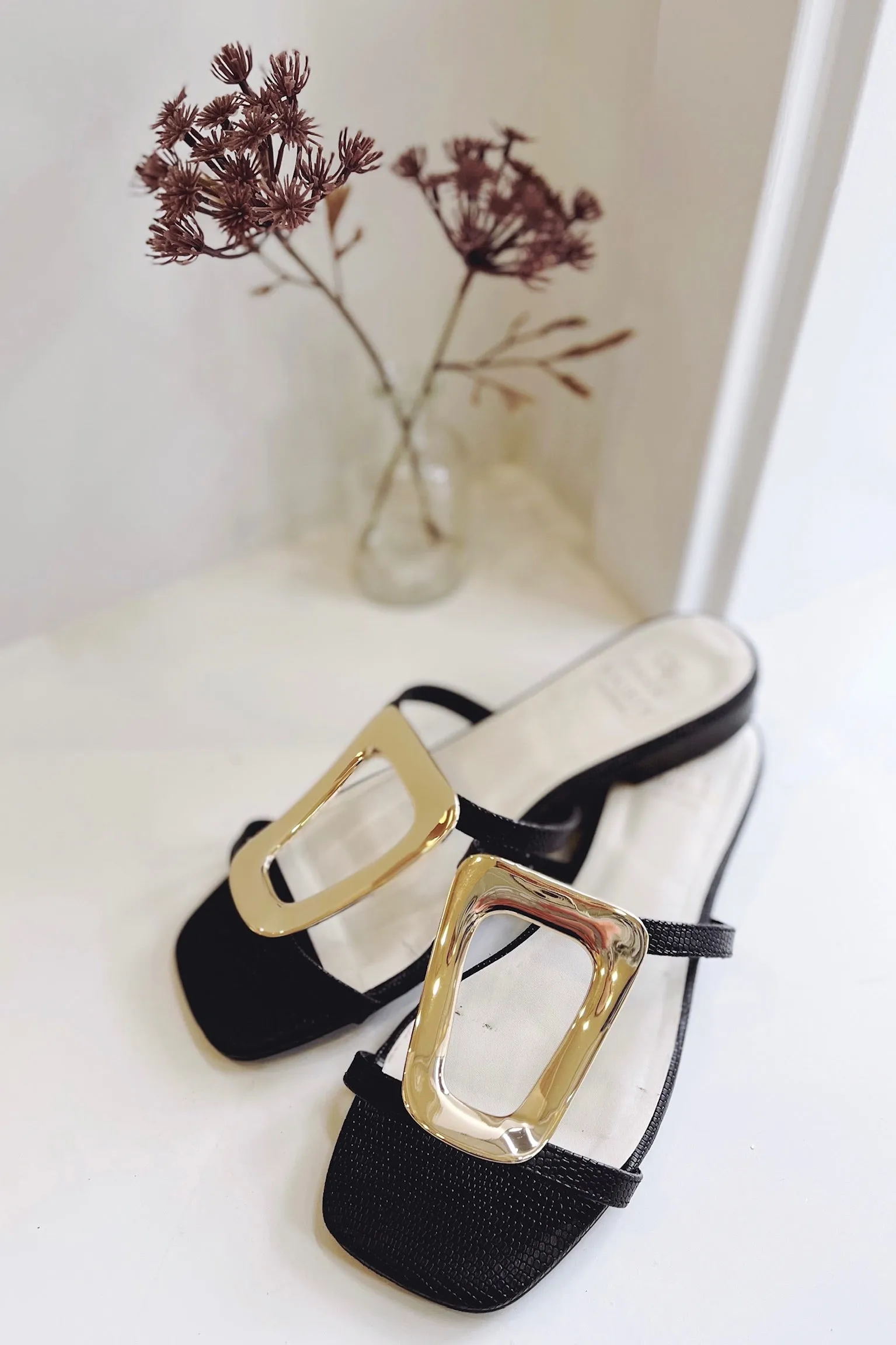 The Amiyah Statement Buckle Sandals