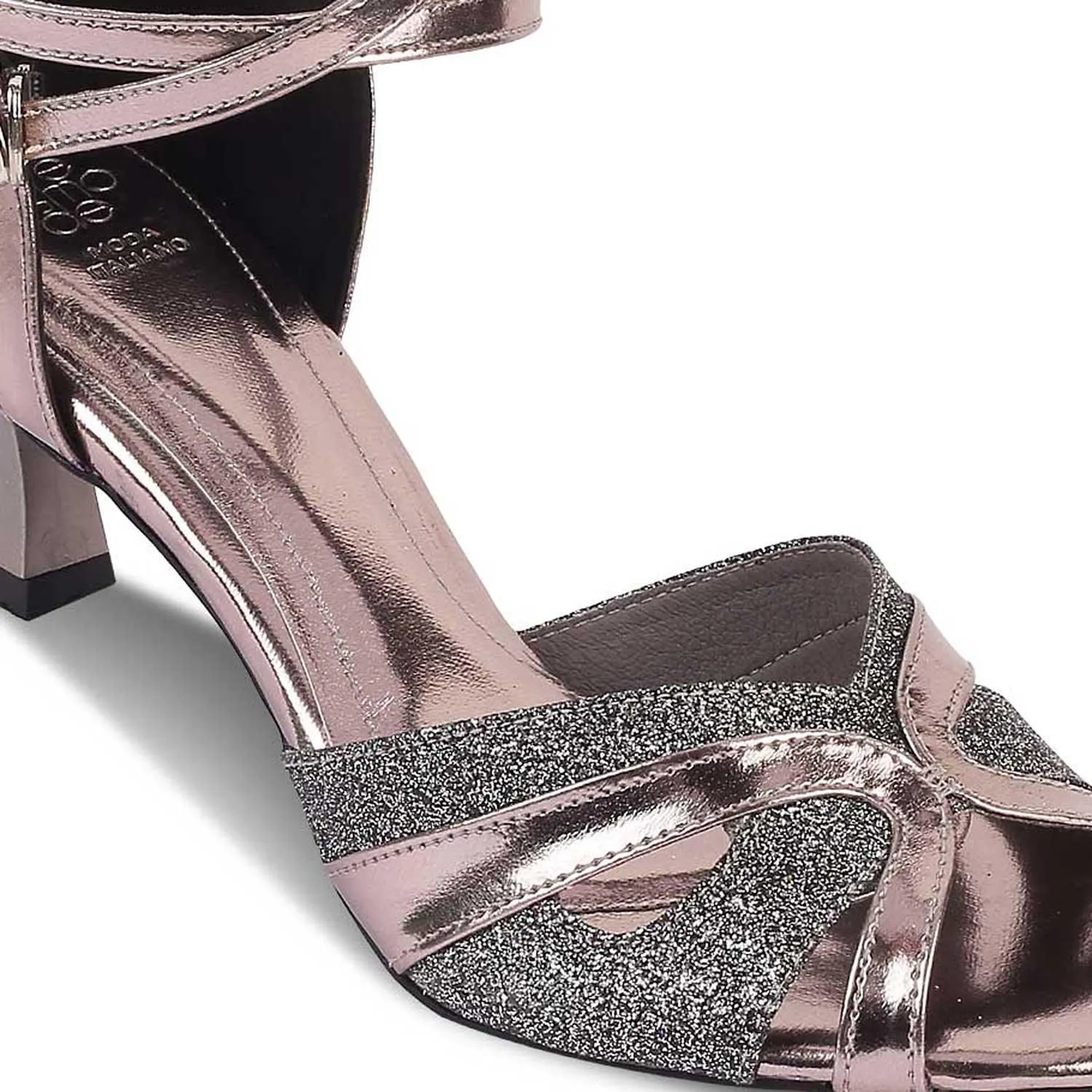 The Salare Pewter Women's Dress Heel Sandals Tresmode