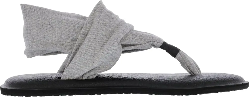 Women's Shoes Sanuk YOGA SLING 2 Knit Fabric Sandals SWS10001 GREY